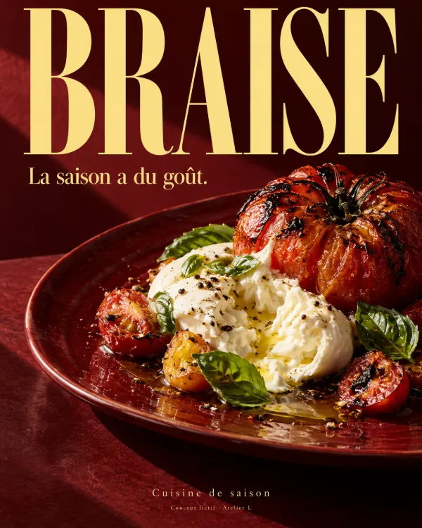 Visuel Braise, création fictive